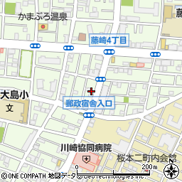 焼き鳥 かわむー 藤崎店周辺の地図