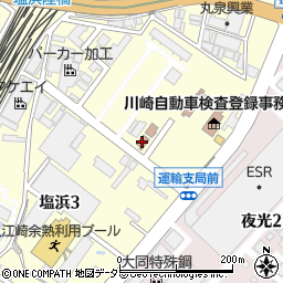 神奈川県出先機関　自動車税管理事務所川崎駐在事務所周辺の地図