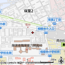 神奈川県相模原市南区桜台2-7周辺の地図