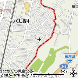 東京都町田市つくし野4丁目周辺の地図