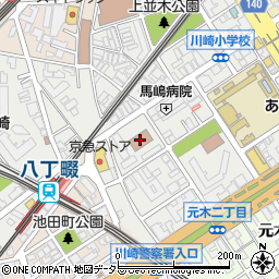 川崎警察署周辺の地図