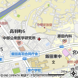 長野県飯田市高羽町6丁目68周辺の地図