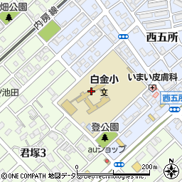 市原市立白金小学校周辺の地図