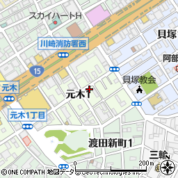 筑波荘周辺の地図