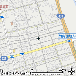 鳥取県境港市竹内町周辺の地図