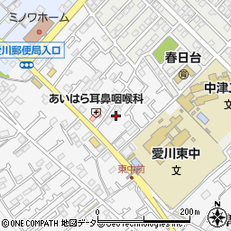 神奈川県愛甲郡愛川町中津1405-2周辺の地図