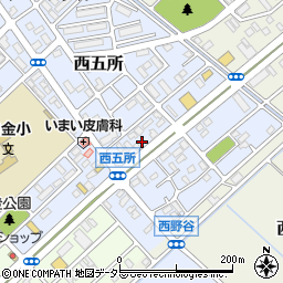 千葉県市原市西五所8周辺の地図