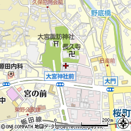 長野県飯田市諏訪町周辺の地図