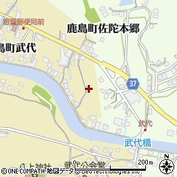 島根県松江市鹿島町武代427周辺の地図