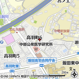 長野県飯田市高羽町6丁目112周辺の地図