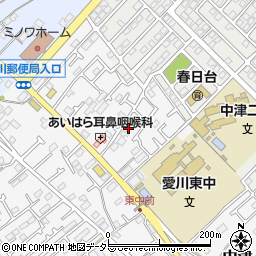 神奈川県愛甲郡愛川町中津1405-4周辺の地図