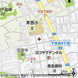 神奈川県横浜市鶴見区下末吉4丁目31周辺の地図