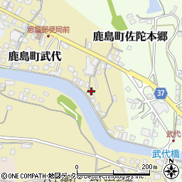 島根県松江市鹿島町武代15周辺の地図