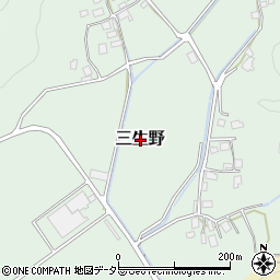 福井県若狭町（三方上中郡）三生野周辺の地図