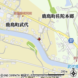 島根県松江市鹿島町武代21周辺の地図