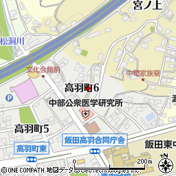 長野県飯田市高羽町6丁目135周辺の地図