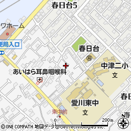 神奈川県愛甲郡愛川町中津1407-2周辺の地図