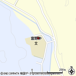 関市立富野中学校周辺の地図