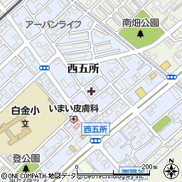 千葉県市原市西五所14周辺の地図