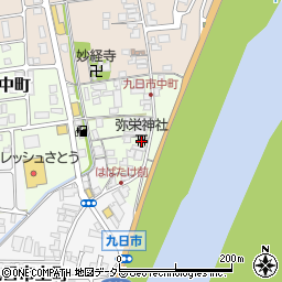 兵庫県豊岡市九日市中町周辺の地図