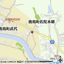 島根県松江市鹿島町武代18周辺の地図