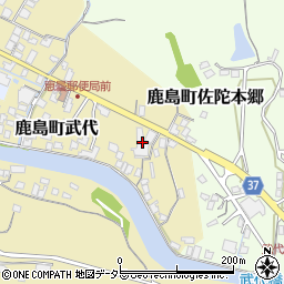 島根県松江市鹿島町武代19周辺の地図