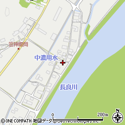 岐阜県美濃市笠神230周辺の地図