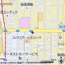 炭火焼肉 杏樹亭 駒岡本店周辺の地図