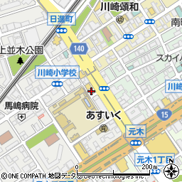 日産レンタカー川崎日進町店周辺の地図