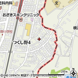東京都町田市つくし野4丁目21周辺の地図