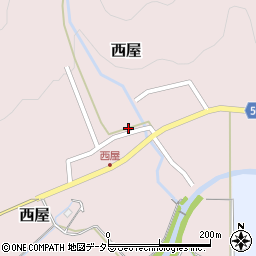 京都府舞鶴市西屋505周辺の地図