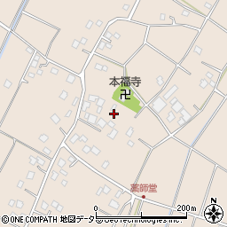 千葉県東金市上谷周辺の地図