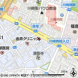 ナイスアーバン川崎駅前通り周辺の地図