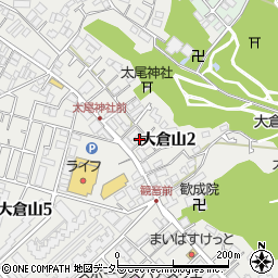 シャルム大倉山周辺の地図