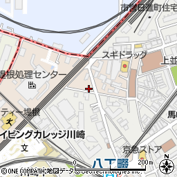 川崎火力線引換工事事務所周辺の地図