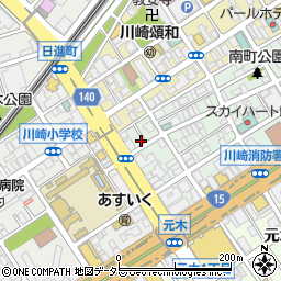 神奈川県川崎市川崎区南町8-24周辺の地図