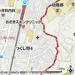 東京都町田市つくし野4丁目18周辺の地図