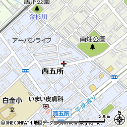 千葉県市原市西五所周辺の地図
