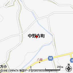 岐阜県恵那市中野方町周辺の地図