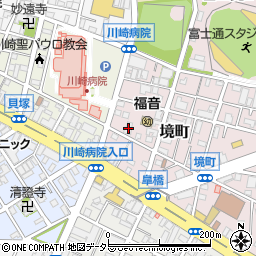 神奈川県川崎市川崎区境町3-19周辺の地図
