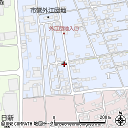 鳥取県境港市外江町3843周辺の地図