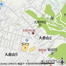 大倉山コーポ周辺の地図