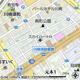 スカイハートホテル川崎周辺の地図