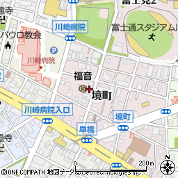 川崎境町教会　福音幼稚園周辺の地図