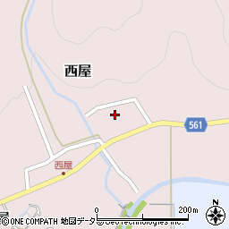 京都府舞鶴市西屋563周辺の地図