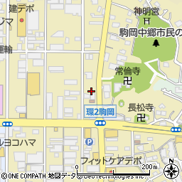 鰻々亭　駒岡店周辺の地図