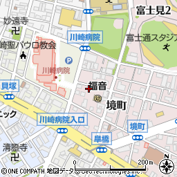 神奈川県川崎市川崎区境町3-7周辺の地図