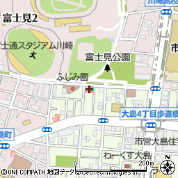 川崎市大島老人いこいの家周辺の地図