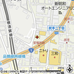 はま寿司まち～クプラザ尻手店周辺の地図