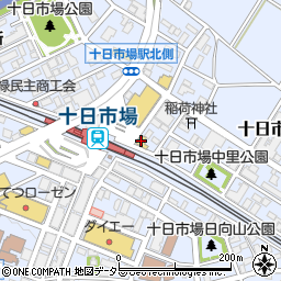 ローソンＬＴＦ十日市場北口店周辺の地図